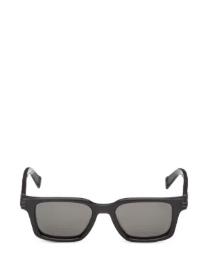 Zegna スクエアフレーム サングラス | ブラック | FARFETCH JP