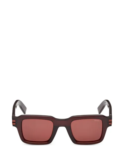 Zegna lentes de sol con armazón cuadrada