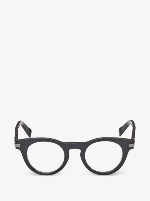Zegna lentes con armazón redonda
