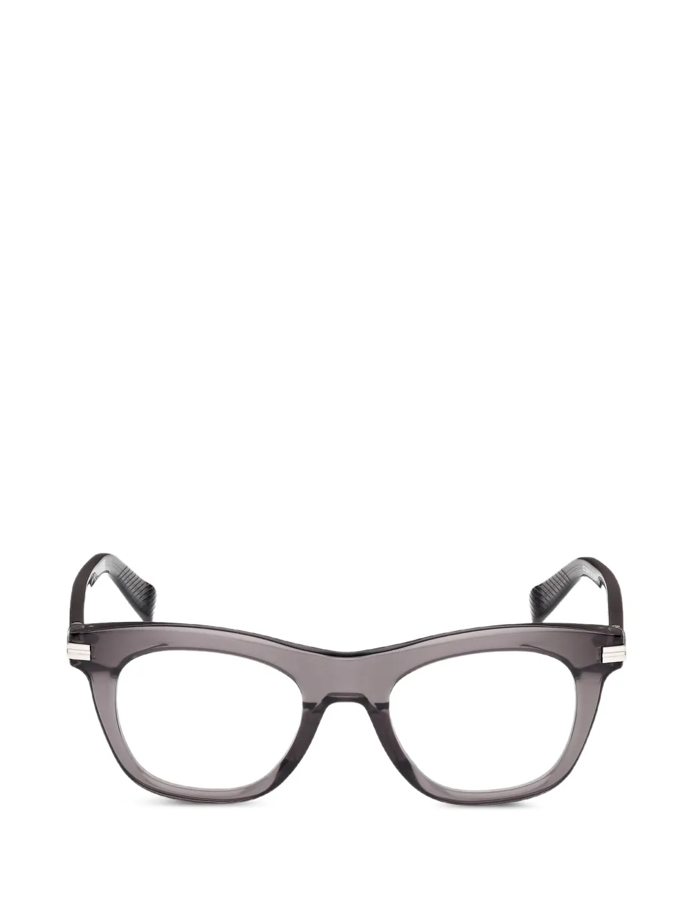 Zegna geometric-frame glasses - Grau