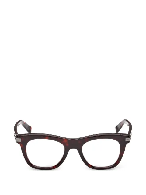 Zegna metal-detail square-frame glasses