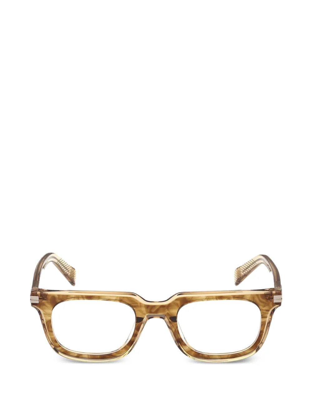 Zegna square-frame glasses - Braun