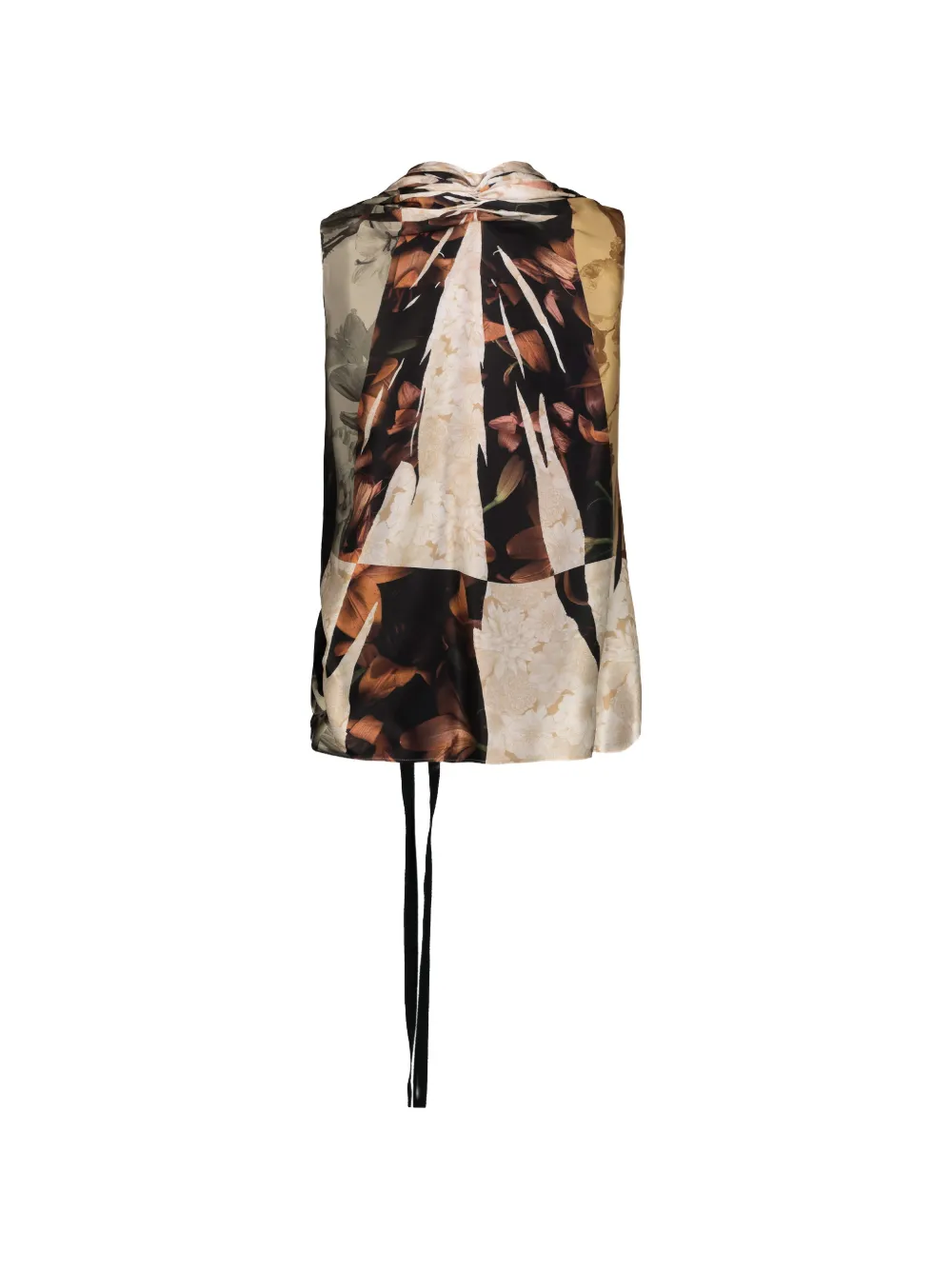 Maison Margiela Top met bloemenprint Zwart