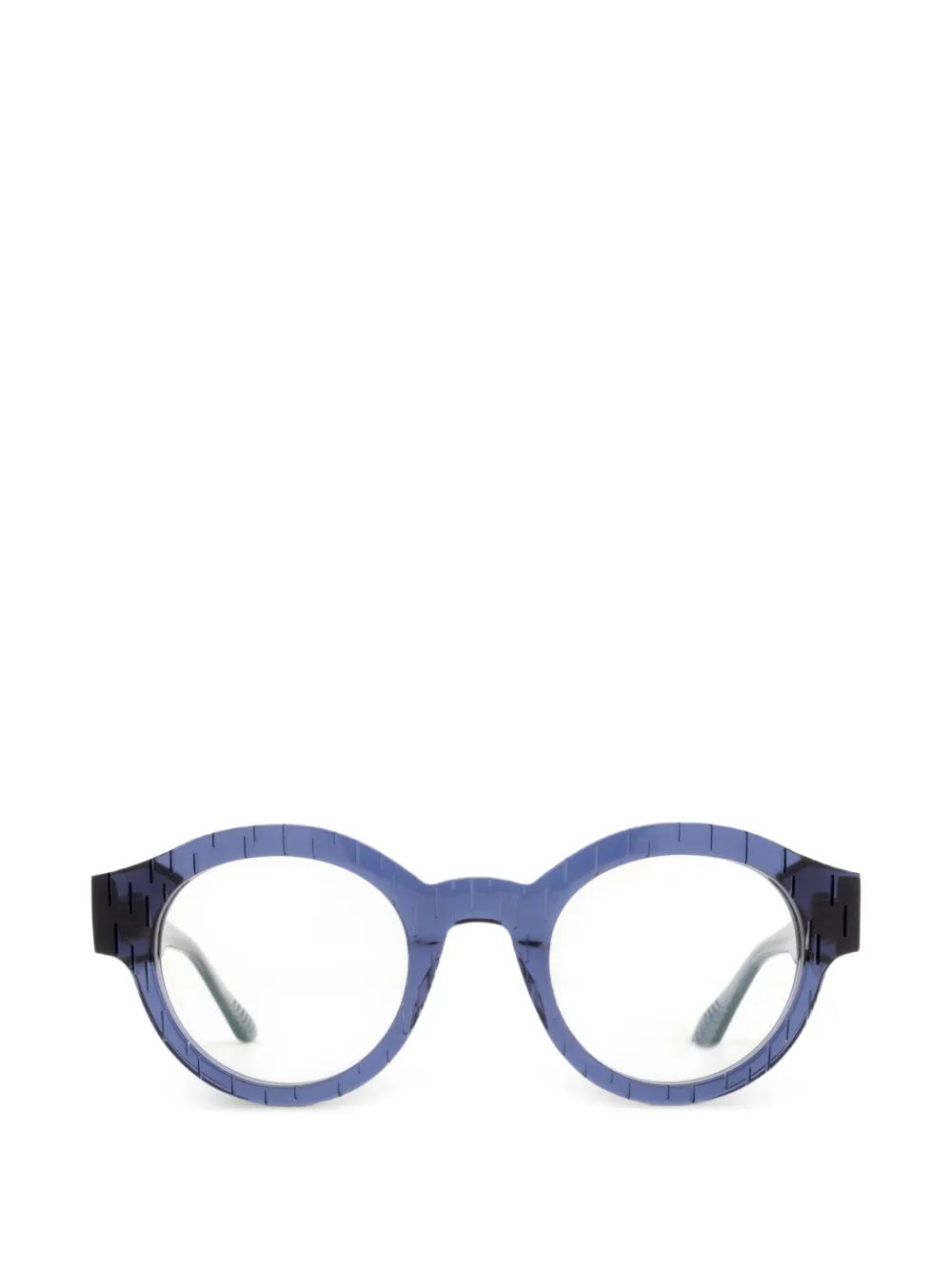 Yohji Yamamoto round-frame glasses - Blu