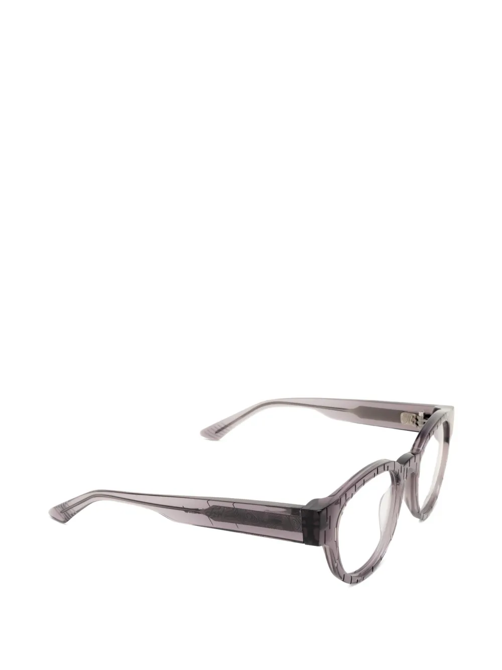 Yohji Yamamoto Bril met rond montuur Grijs