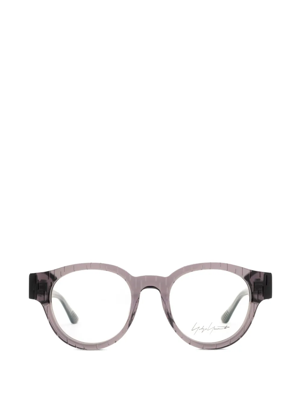 Yohji Yamamoto round-frame glasses - Grigio