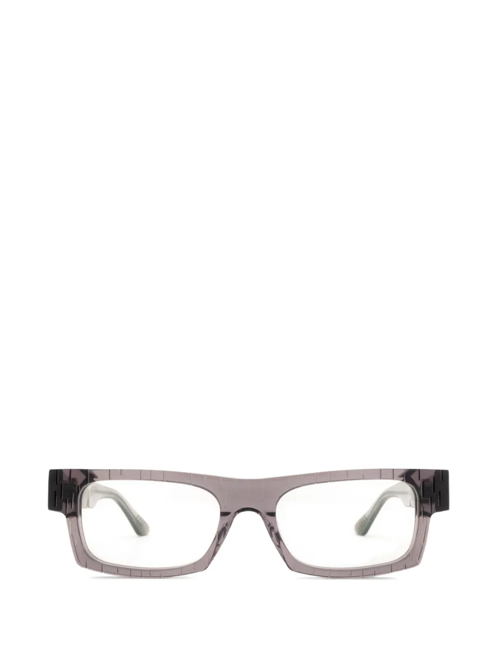 Yohji Yamamoto rectangle-frame glasses - Grigio