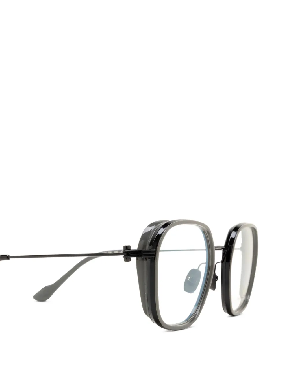 Yohji Yamamoto Bril met vierkant montuur Grijs