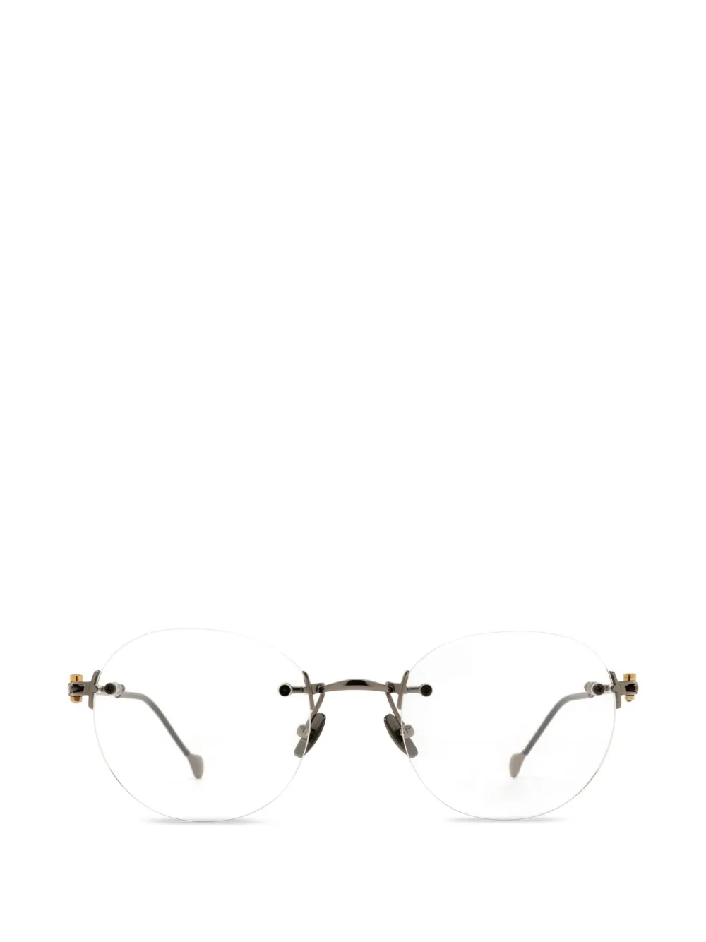Yohji Yamamoto rimless square-frame glasses - Grigio