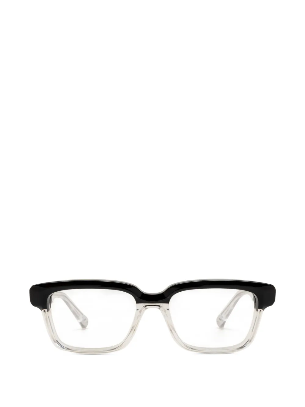 Yohji Yamamoto rectangle-frame glasses - Nero