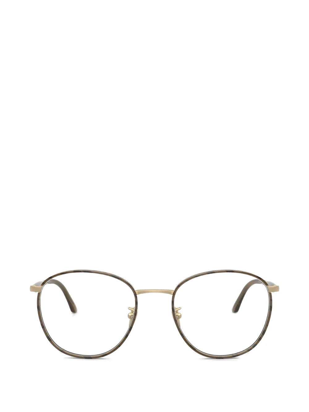 Giorgio Armani 라운드 프레임 안경 | 브라운 | Image 1