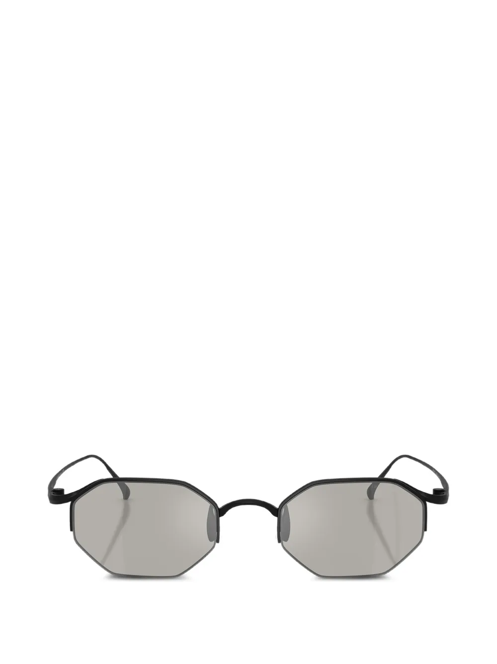 Giorgio Armani geometric-frame sunglasses - Schwarz
