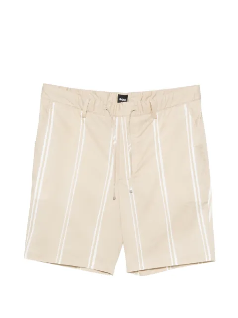 BOSS Kane vertical-stripe drawstring shorts
