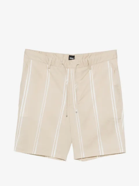 BOSS Kane vertical-stripe drawstring shorts