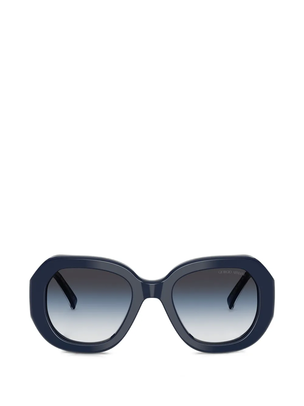 Giorgio Armani geometric-frame sunglasses - Blu