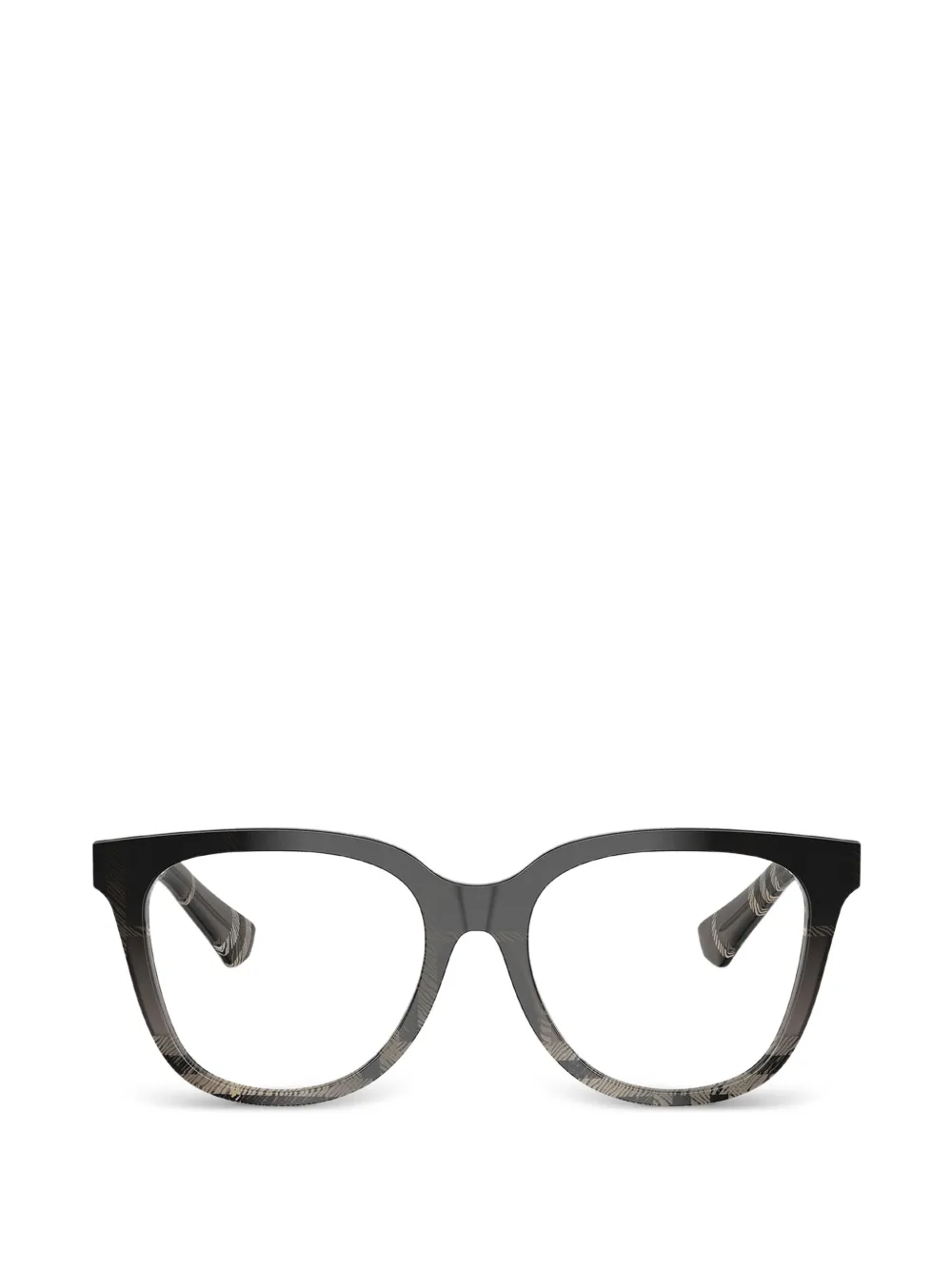 Burberry Eyewear Occhiali squadrati con motivo a quadri - Grigio