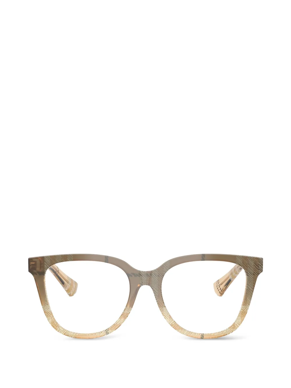 Burberry Eyewear check-pattern square-frame glasses - Toni neutri