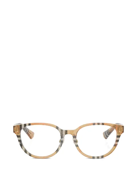 Burberry Eyewear check-pattern round-frame glasses
