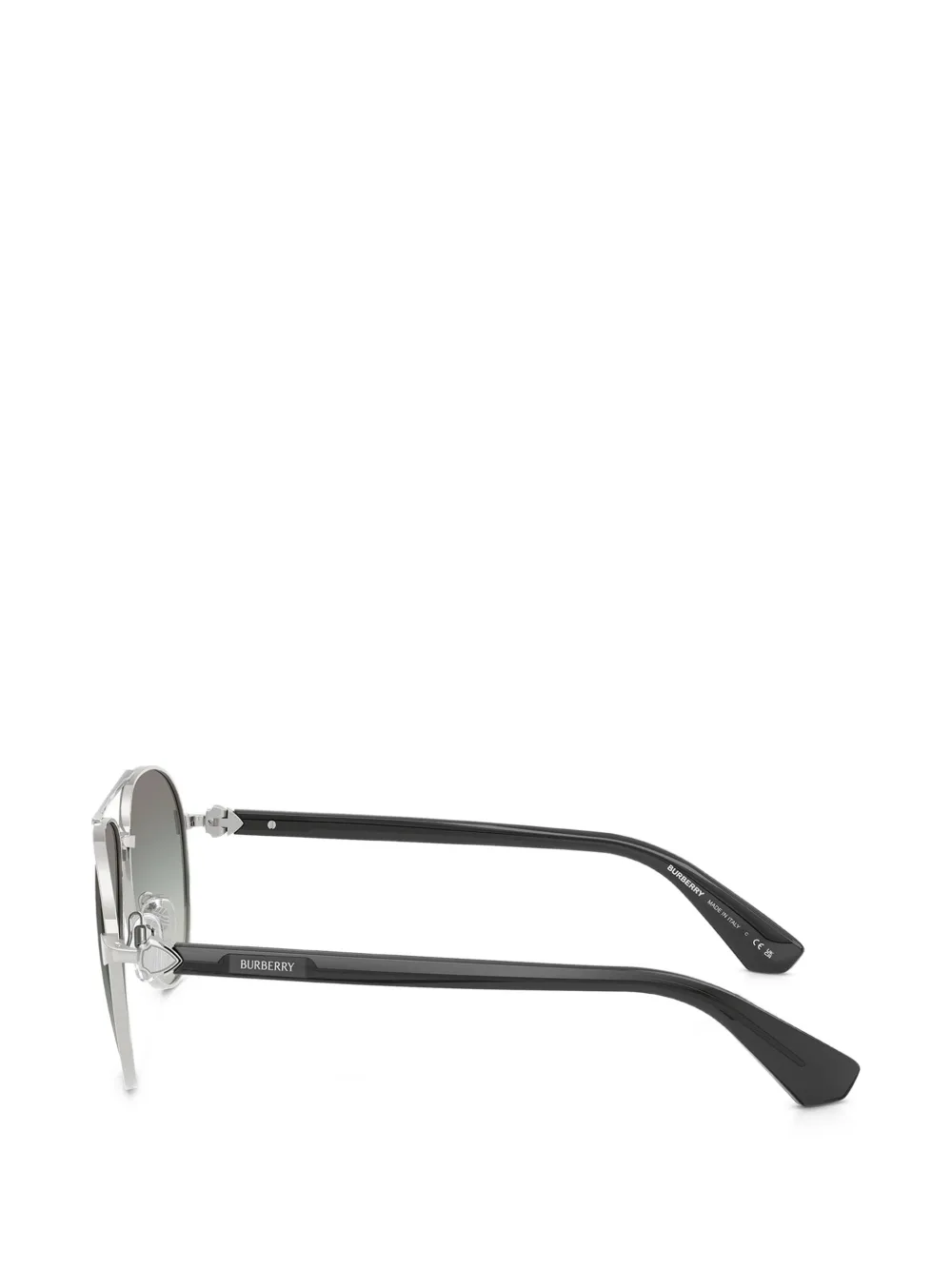 Burberry Eyewear Zonnebril met piloten montuur Zilver