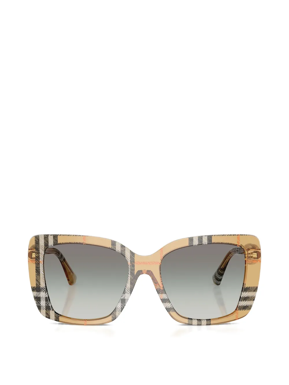 Burberry Eyewear check square-frame sunglasses - Toni neutri