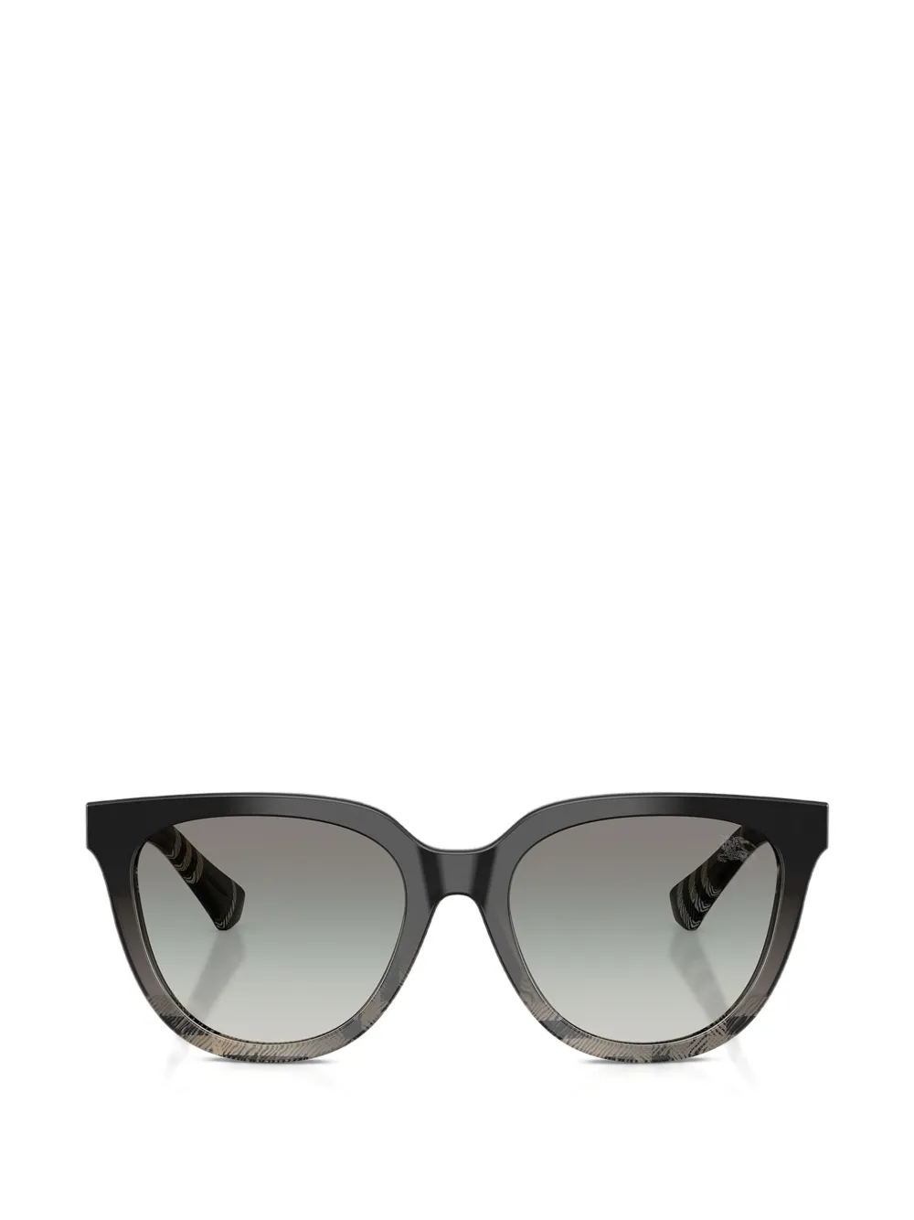 Burberry Occhiali da sole Check tondi - Nero