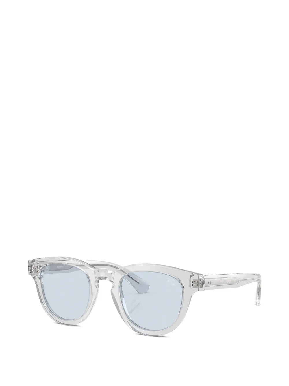 Burberry Eyewear Zonnebril met ovalen montuur Wit