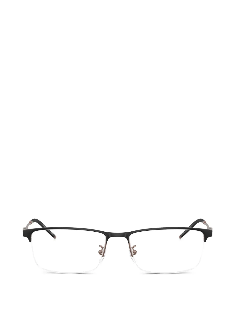 Emporio Armani rectangle frame glasses - Nero