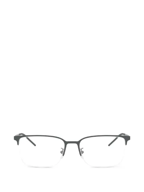 Emporio Armani rectangle metal glasses