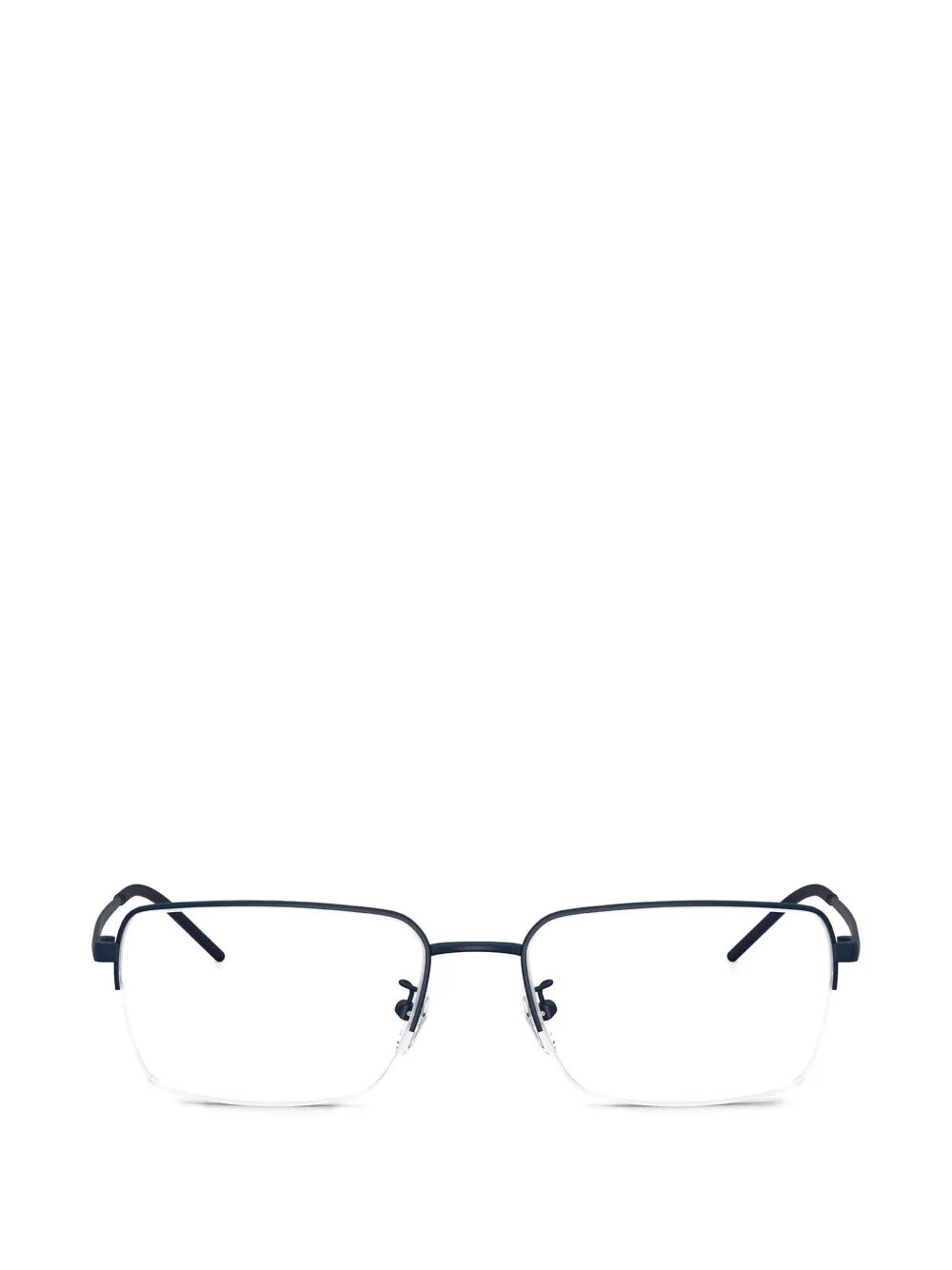 Emporio Armani rectangle frame glasses - Blu
