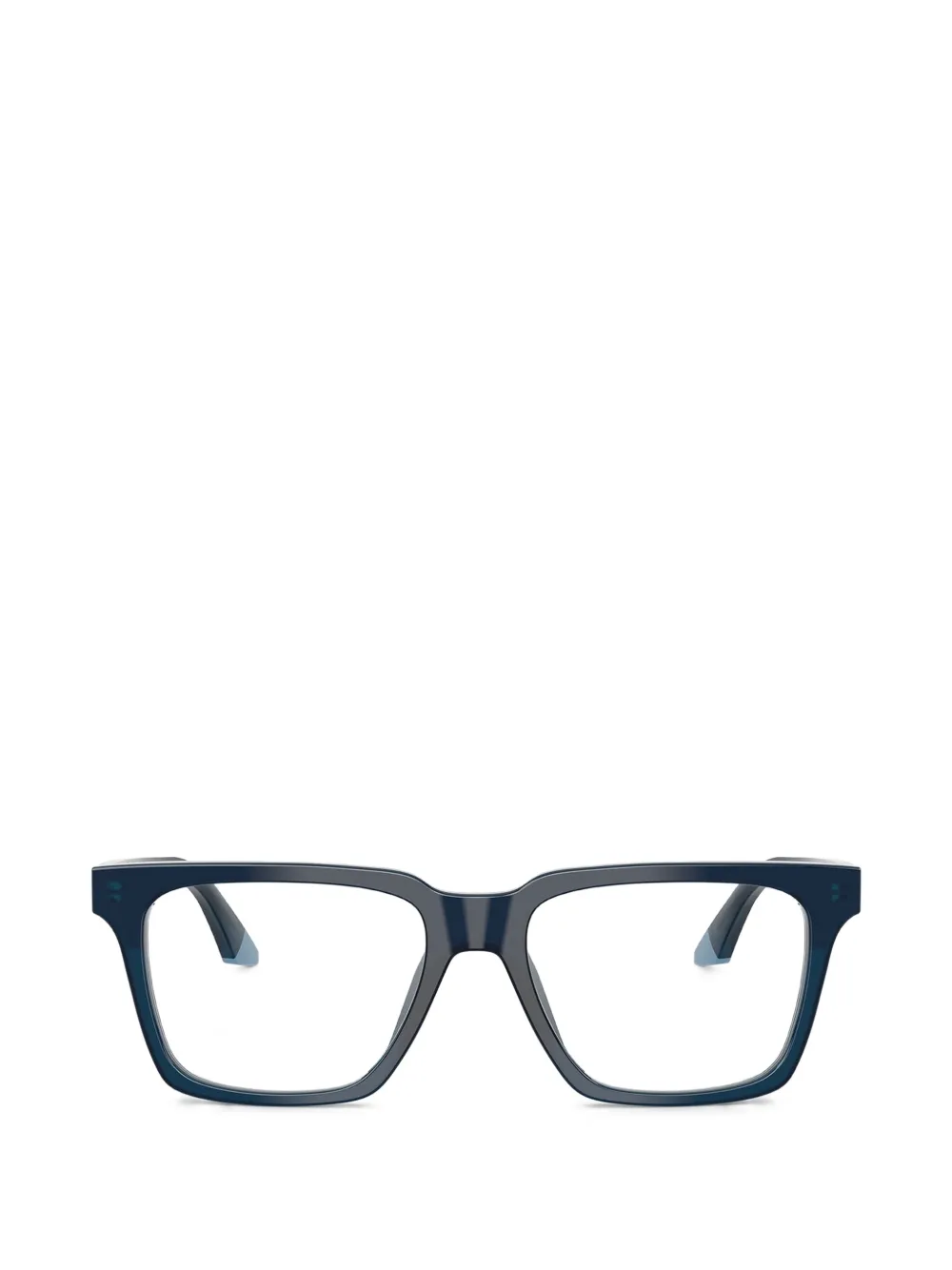 Emporio Armani geometric frame glasses - Blu