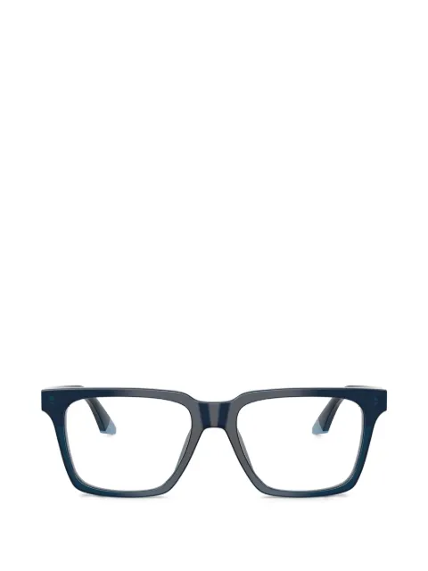 Emporio Armani geometric frame glasses