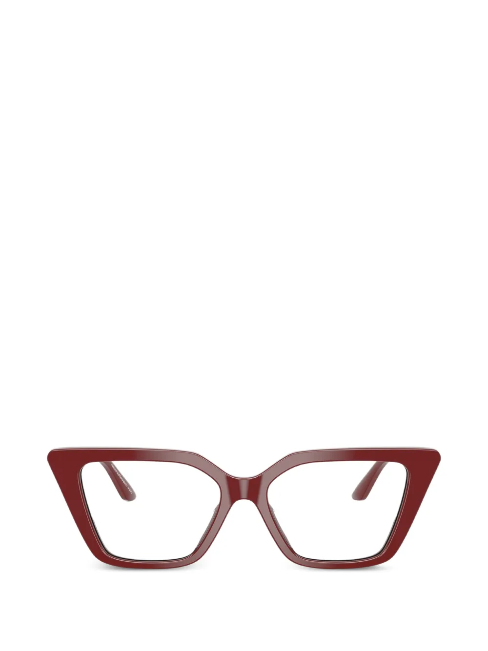 Emporio Armani Occhiali geometrici - Rosso