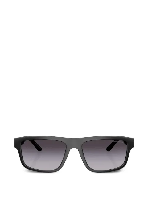 Emporio Armani matte rectangle sunglasses