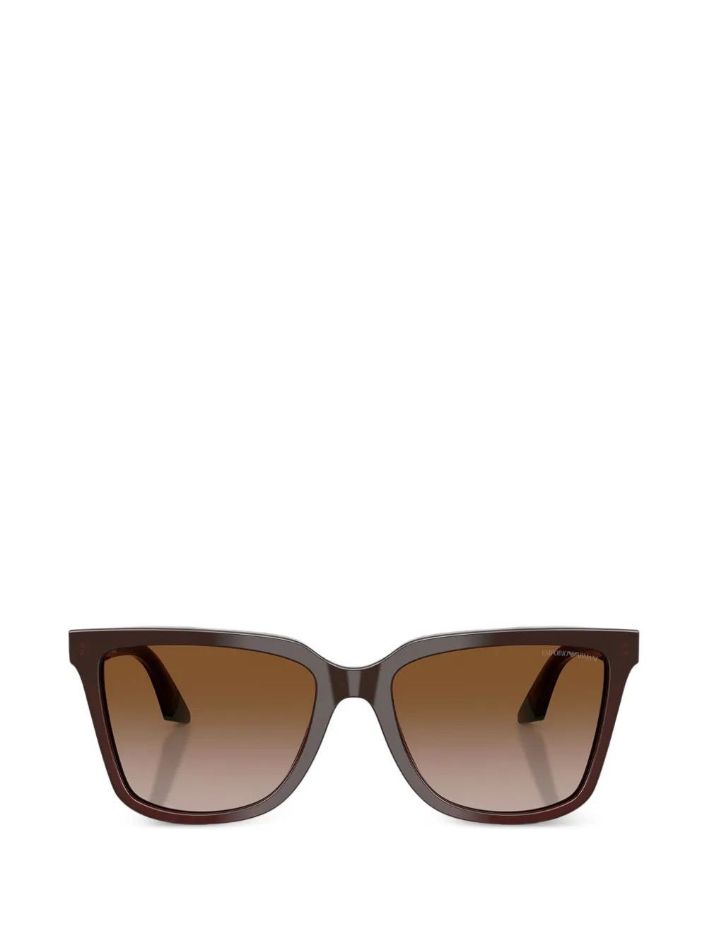 Emporio Armani rectangle sunglasses - Marrone