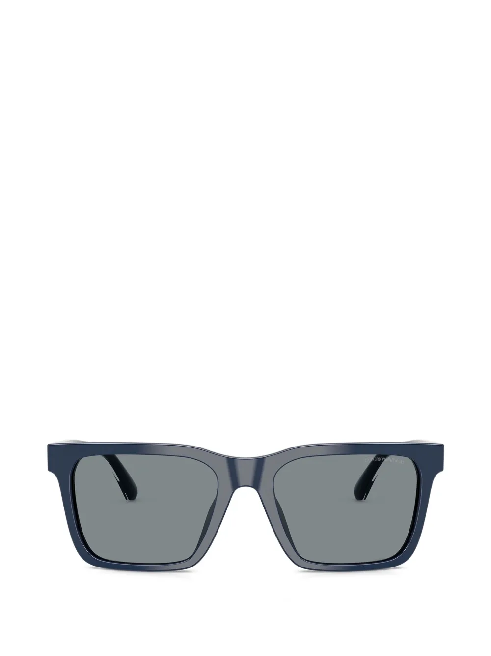 Emporio Armani shiny square-frame sunglasses - Blu