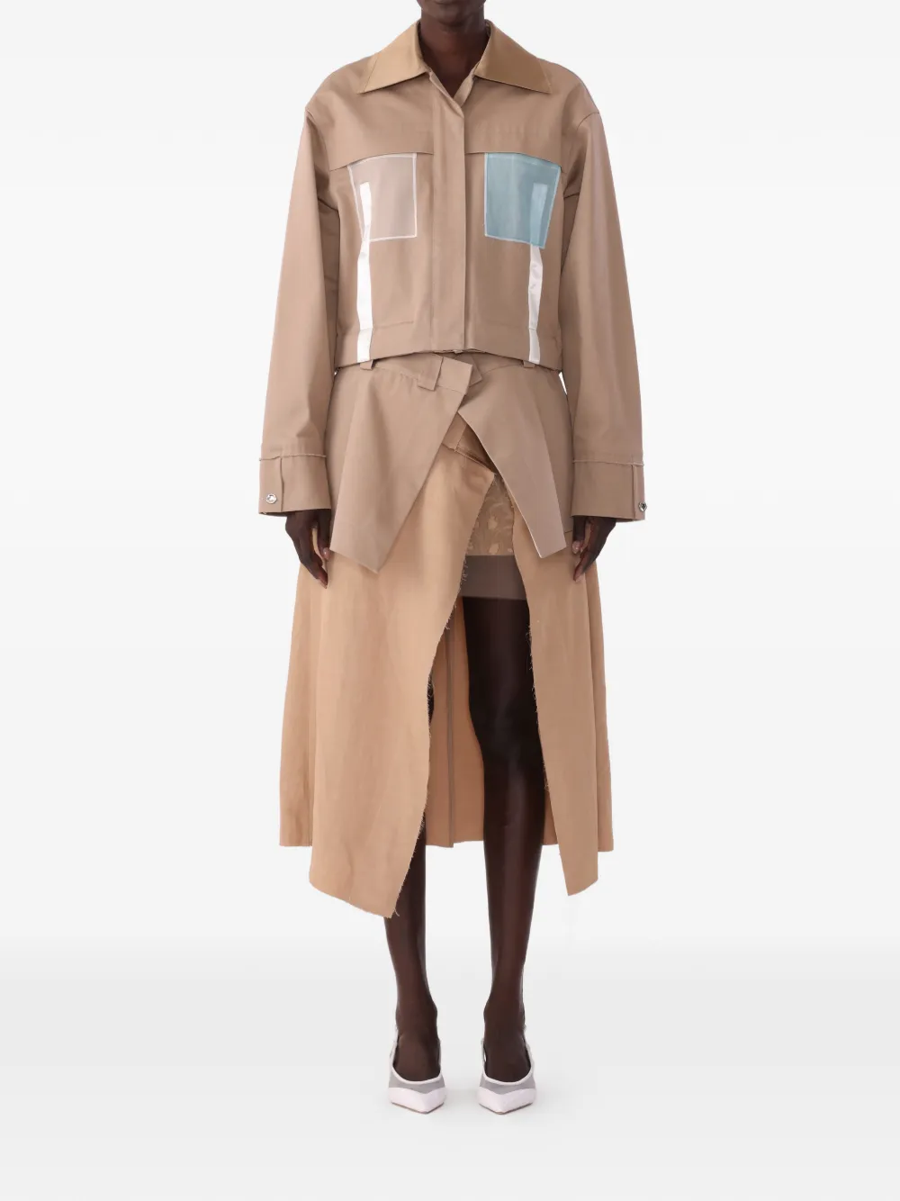 Jason Wu Collection x Robert Rauschenberg boxy twill cropped jack Bruin