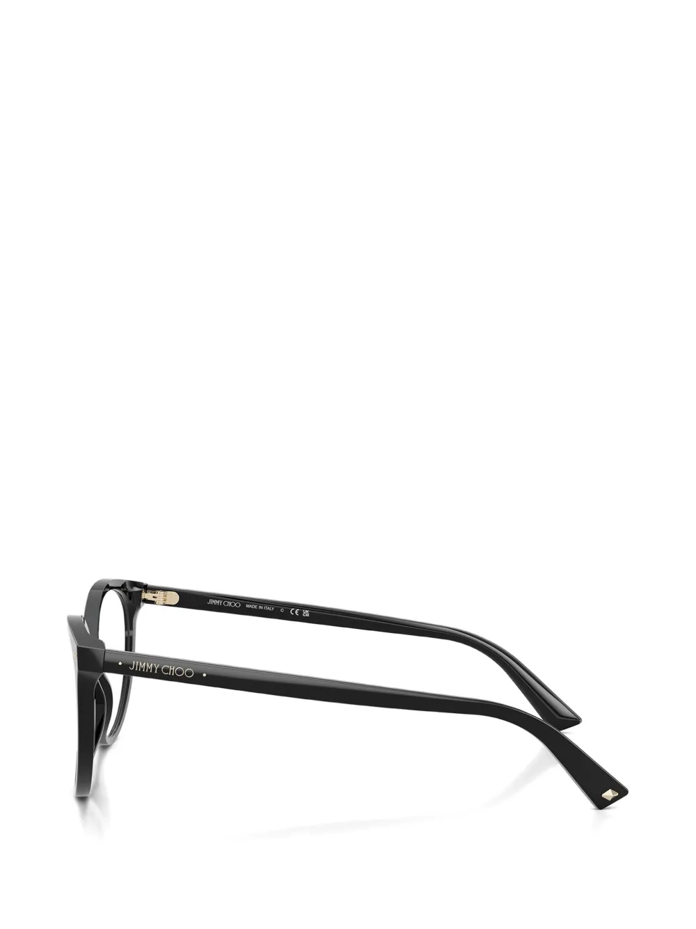 Jimmy Choo Eyewear Bril met rond montuur Zwart