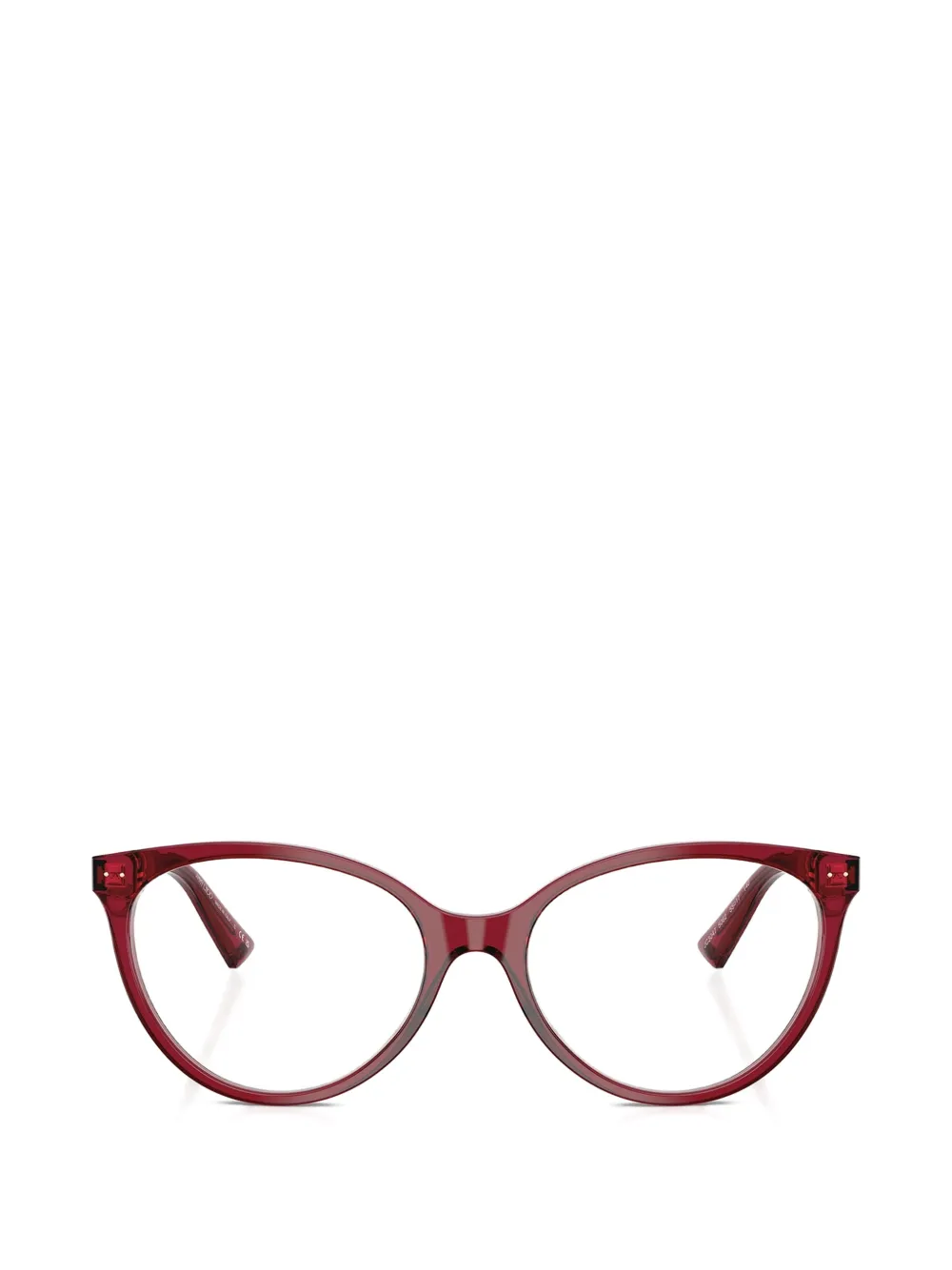 Jimmy Choo transparent round-frame glasses - Rosso