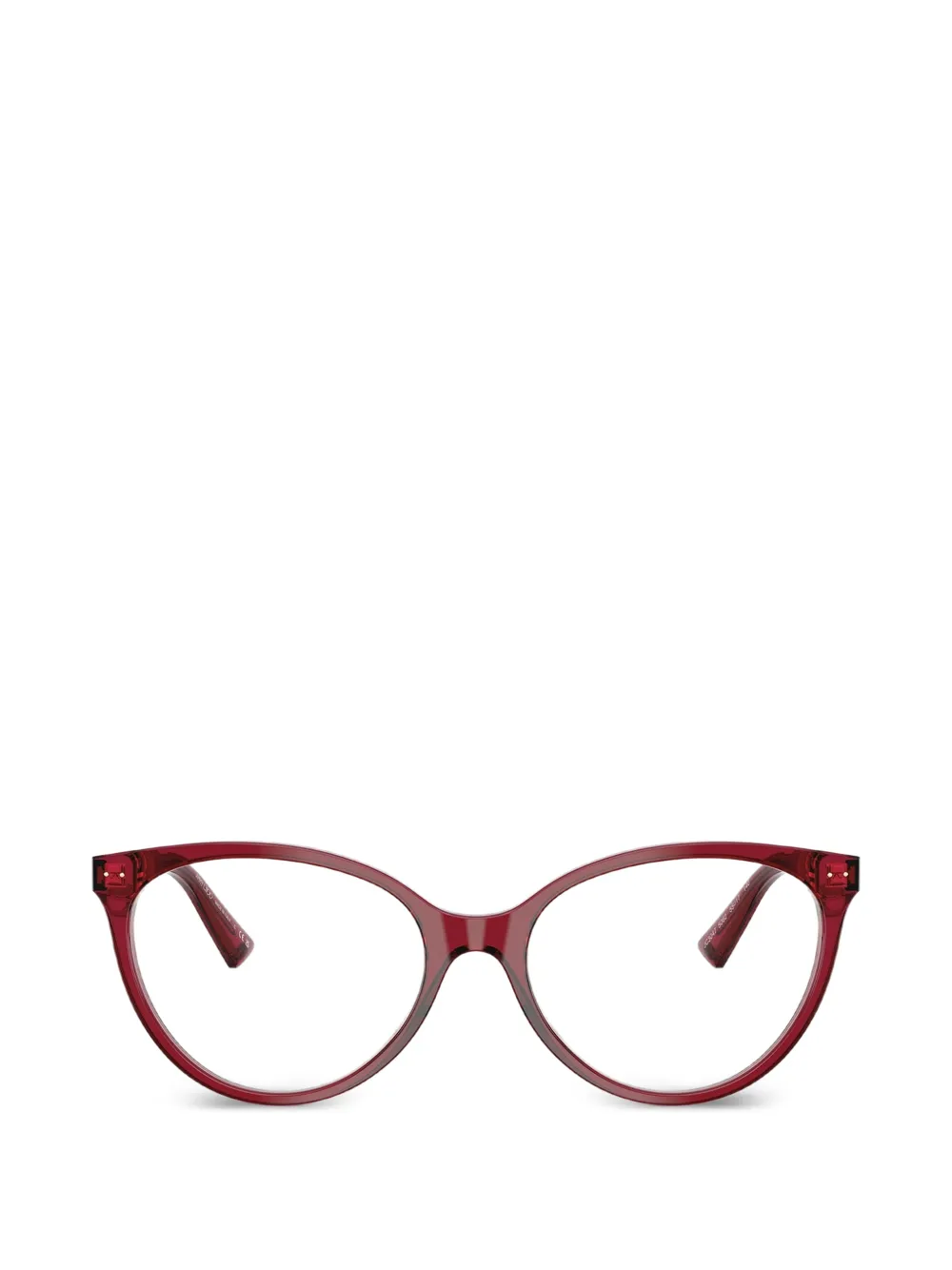 Jimmy Choo transparent round-frame glasses - Rosso