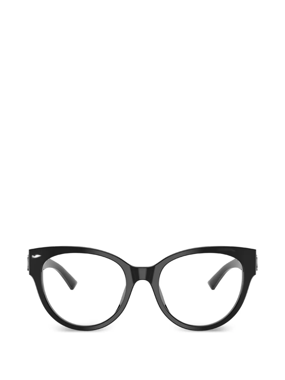 Jimmy Choo logo oval-frame glasses - Nero