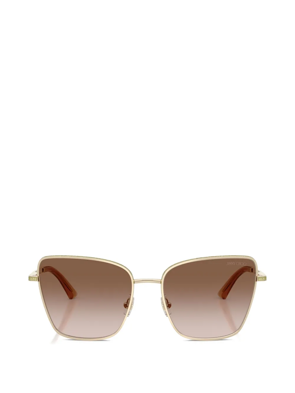 Jimmy Choo Occhiali da sole Orli squadrati - Oro