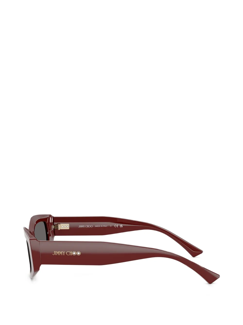 Jimmy Choo Eyewear Uma zonnebril met geometrisch montuur Bruin