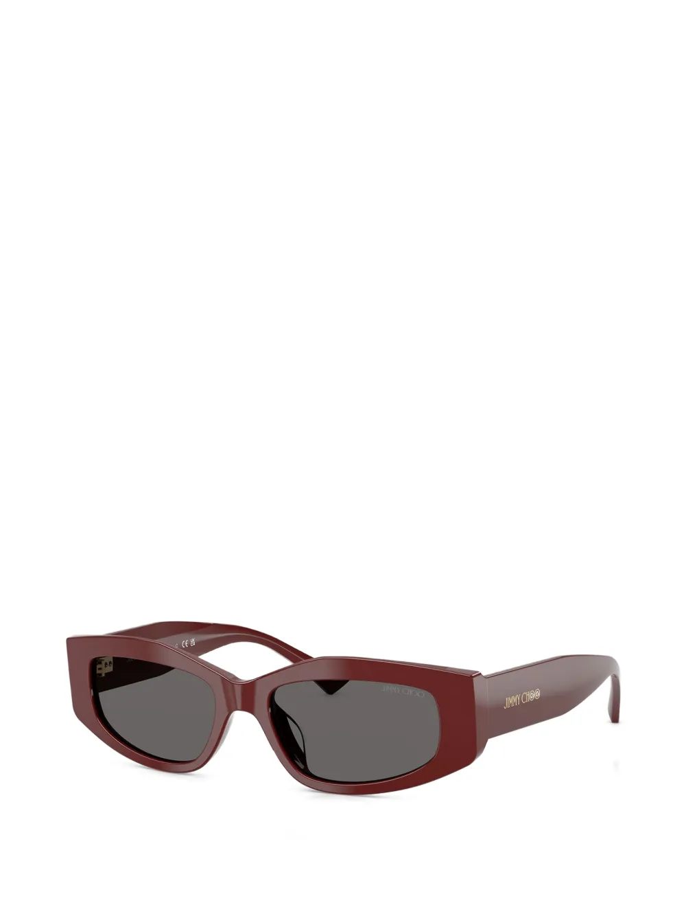 Jimmy Choo Eyewear Uma zonnebril met geometrisch montuur Bruin