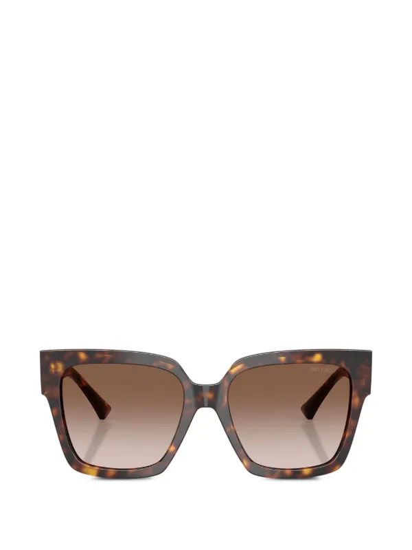 Jimmy Choo Eyewear Eli スクエアフレーム サングラス | ブラウン