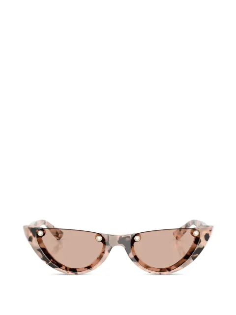 Jimmy Choo Eyewear Occhiali da sole cat-eye con effetto tartarugato