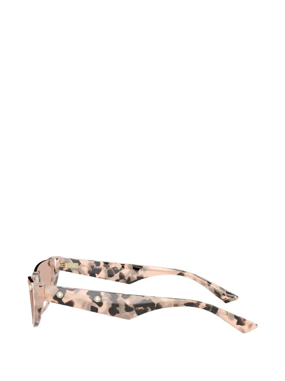 Jimmy Choo Eyewear Zonnebril met cat-eye montuur Beige