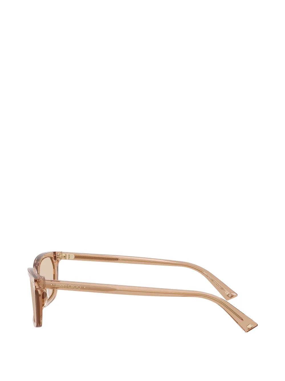 Jimmy Choo Eyewear Zonnebril met vierkant montuur Beige