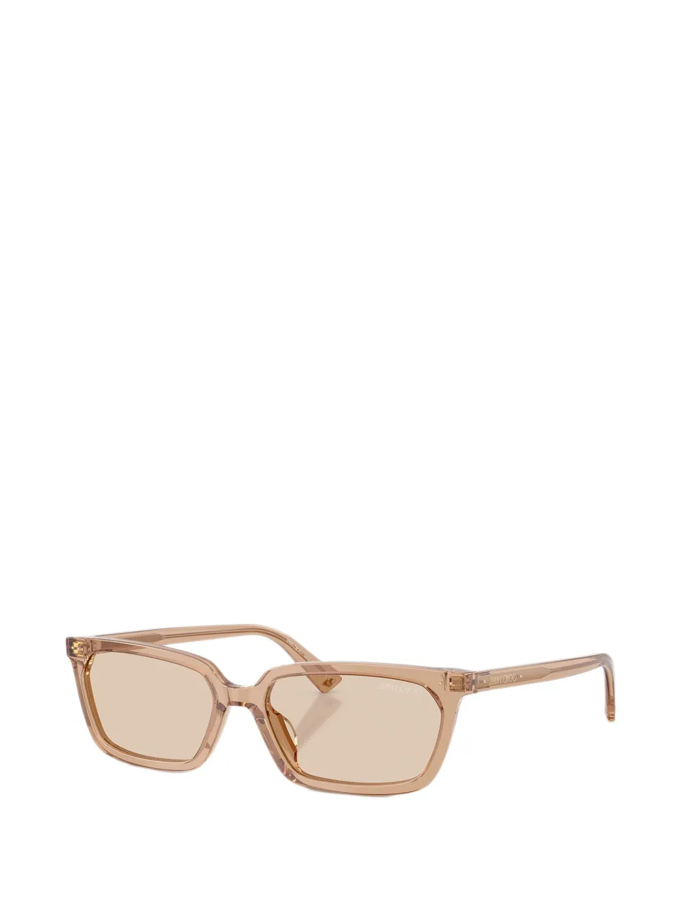 Jimmy Choo Eyewear Zonnebril met vierkant montuur Beige