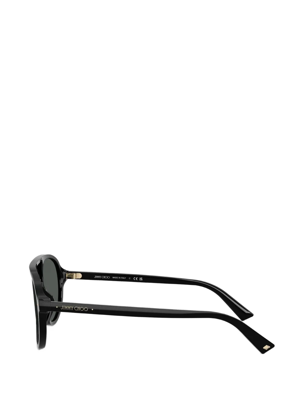Jimmy Choo Eyewear Zonnebril met piloten montuur Zwart