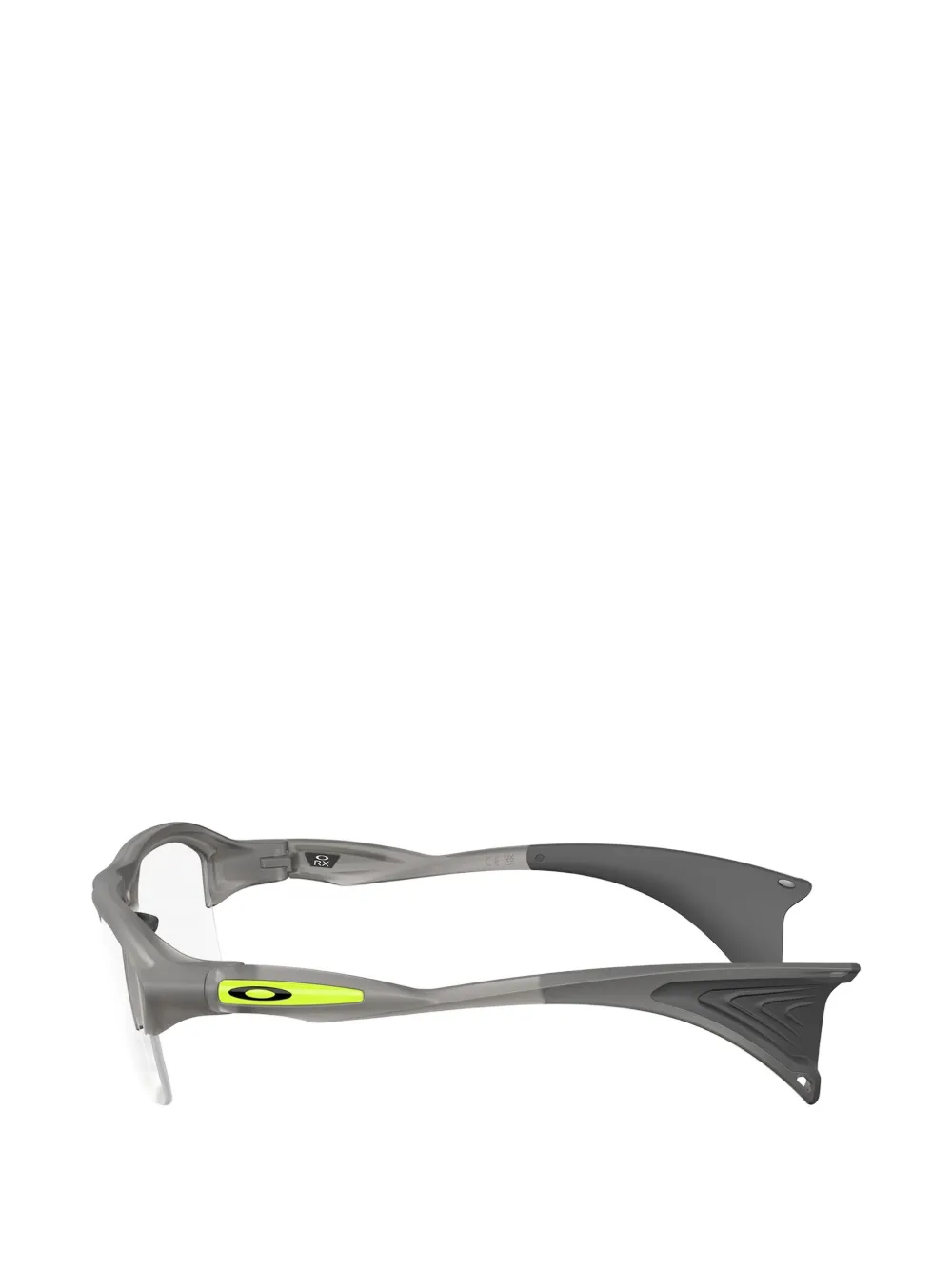 Oakley 62mm Rectangle Optical Glasses In Gray